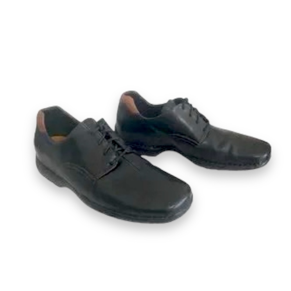 Cole Haan Mens Black Leather Zeno II Lace Up Oxford Loafer Driving Shoes Size 12